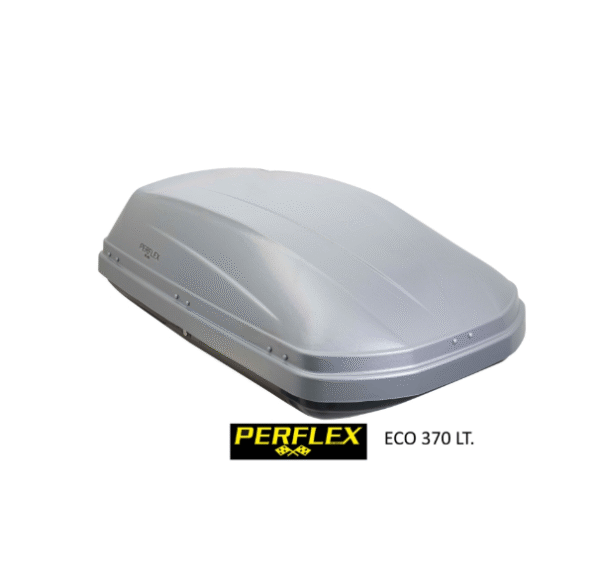 o Автобокс Perflex Journey 370л с ключалка - сив