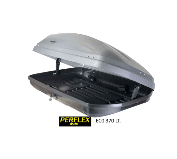 o1 Автобокс Perflex Journey 370л с ключалка - сив