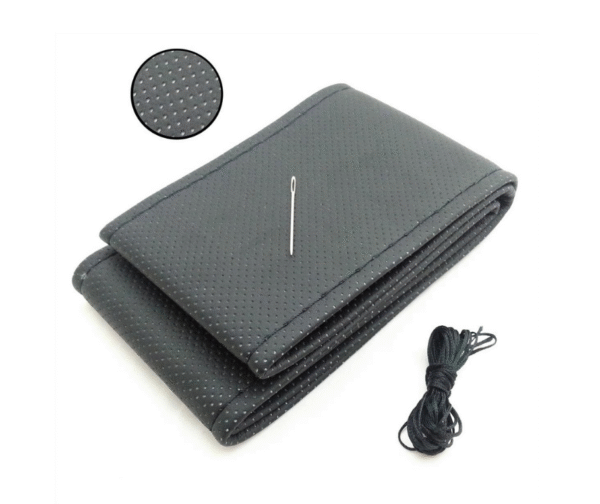 Калъф за волан, шиещ се с игла и конец, кожа - 45 см