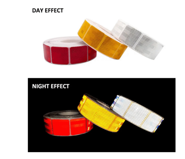 Светлоотразително тиксо прекъснато - червено