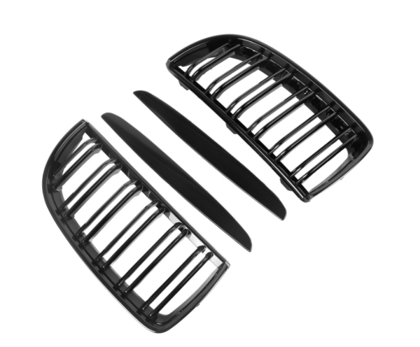 Бъбреци с двойни ребра черен лак за BMW серия 3 E90, E91 2005-2008