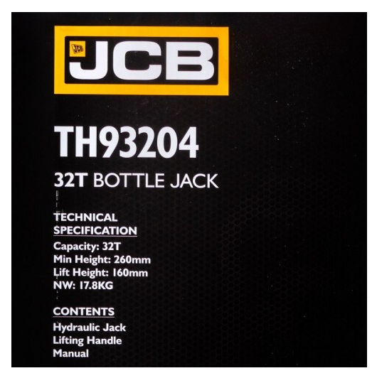 Хидравличен крик JCB , тип бутилка, 32т