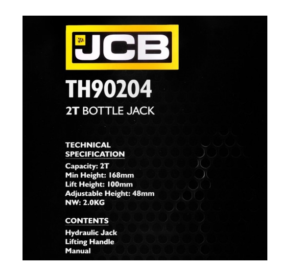 Хидравличен крик JCB , тип бутилка, 2т