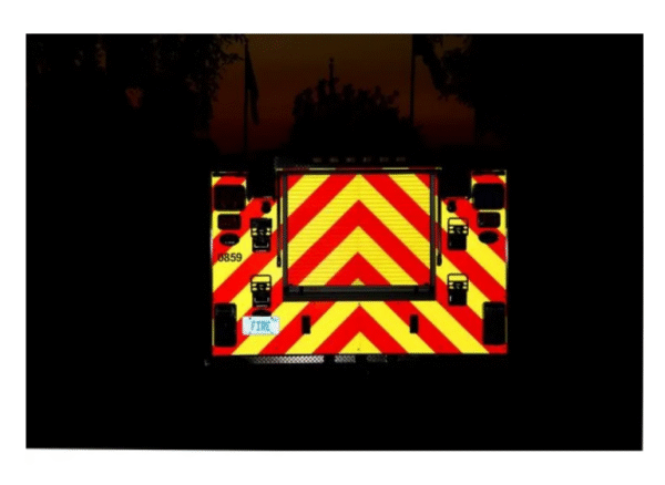 s10 Червена светлоотразителна лента 3M Diamond Grade