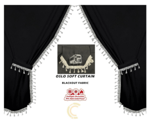 Комплект пердета 3 части за камион - Черни