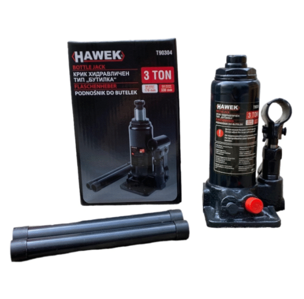 Хидравличен крик тип бутилка 3 тона HAWEK