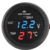 Волтметър + температура + USB - 3в1