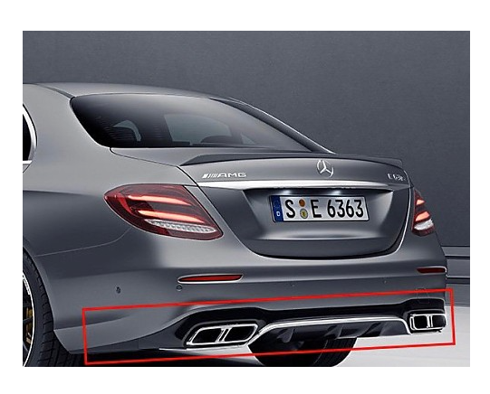 u4 Заден дифузьор хром Mercedes-Benz E63s AMG Optik Sedan W213 (2016-2019)