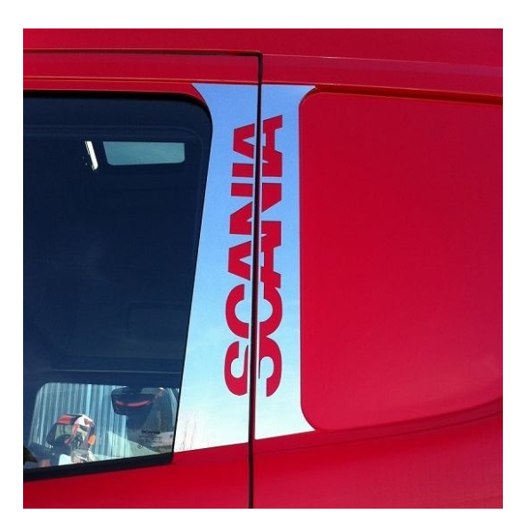 Декорация хром за врата - Scania /98-16/
