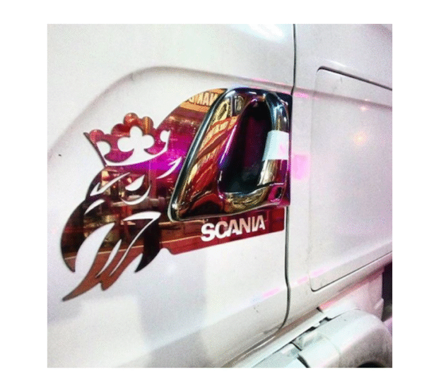 Декорация хром за дръжка Scania /98-16/