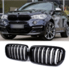 Бъбреци с двойни ребра черен лак за BMW X5 F15, X6 F16 2013-2018