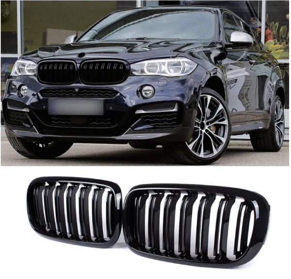 Бъбреци с двойни ребра черен лак за BMW X5 F15, X6 F16 2013-2018