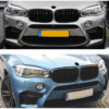 Бъбреци с двойни ребра черен лак за BMW X5 F15, X6 F16 2013-2018