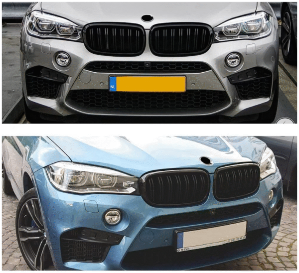 Бъбреци с двойни ребра черен лак за BMW X5 F15, X6 F16 2013-2018