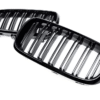 Бъбреци с двойни ребра черен лак за BMW X5 F15, X6 F16 2013-2018