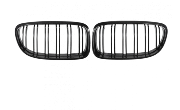 w8 Бъбреци черен лак тип M3 с двойни ребра за BMW серия 3 E90, E91 2008-2012