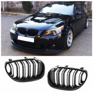 Бъбреци с двойни ребра черен лак за BMW серия 5 E60, E61 2004-2009