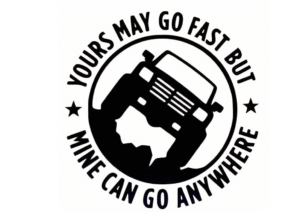 Самозалепващ стикер за Off Road автомобили Ø150мм