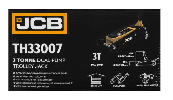 КРИК 3Т КРОКОДИЛ с 2 помпи 133-465мм JCB