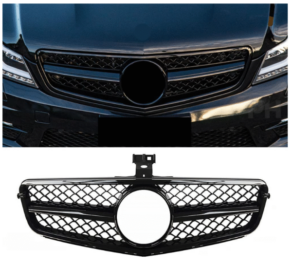 бб Черна решетка тип AMG за Mercedes C класа W204 седан, комби, купе 2007-2014