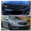 бб4 Черна решетка тип AMG за Mercedes C класа W204 седан, комби, купе 2007-2014