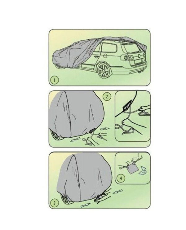 Покривало Kegel серия Mobile размер L2 сиво за хечбек/комби