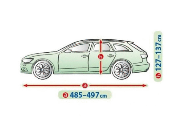 Покривало Kegel серия Mobile размер XXL сиво за хечбек/комби