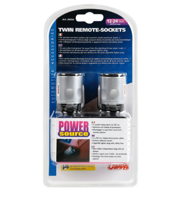 Разклонител за запалка с кабел TWIN