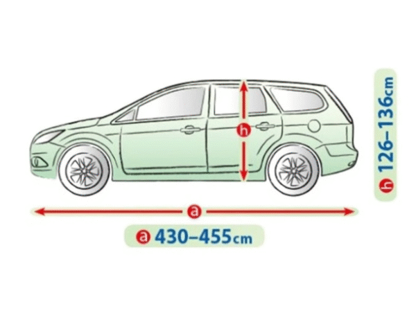 Покривало Kegel серия Mobile размер L2 сиво за хечбек/комби