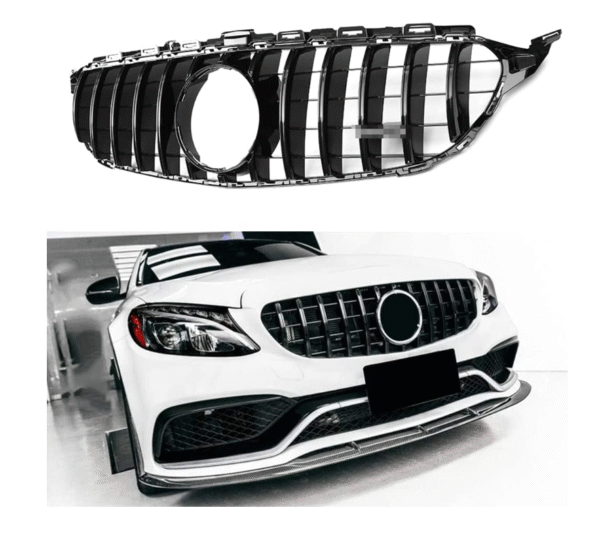 г Решетка GT-R дизайн за Mercedes C-Class W205 Черен гланц