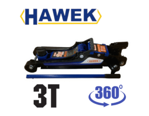 д КРИК КРОКОДИЛ 3Т НИСКОПРОФИЛЕН С ВЪРТЯЩА ДРЪЖКА 360° , HAWEK 85-380mm