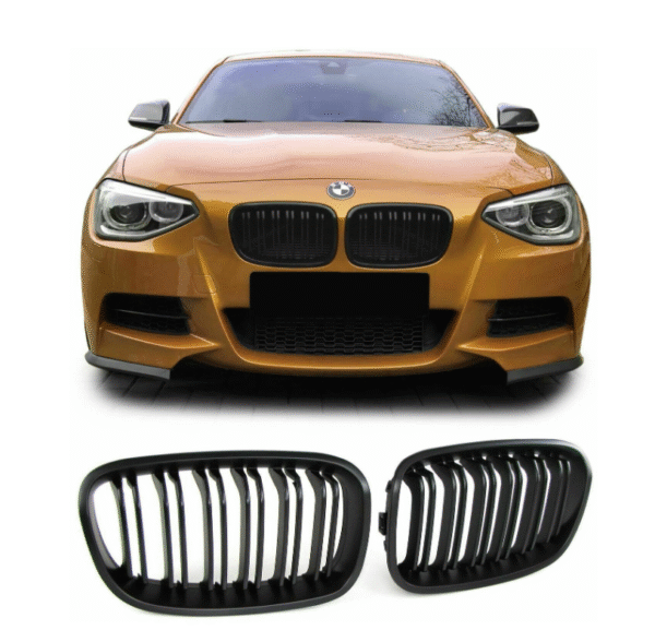 Бъбреци за BMW 1-ва серия F20 / F21 Черен Гланц Двойни (2011-2014)