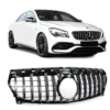 Хром/черна решетка тип GT за Mercedes CLA W117 2017-2019 без отвор за камера