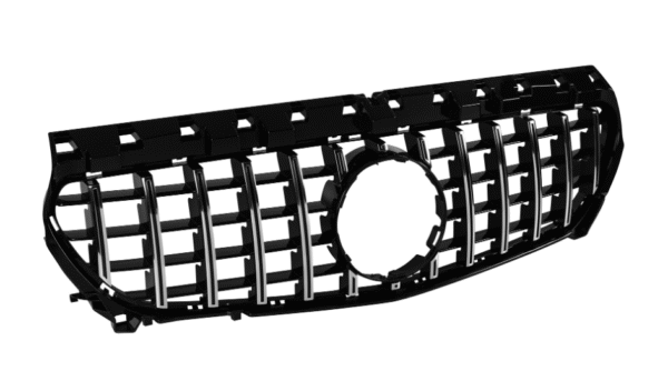 Хром/черна решетка тип GT за Mercedes CLA W117 2017-2019 без отвор за камера