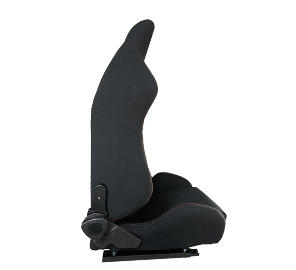 Спортни седалки за МПС - 9002 Черна с червен конец