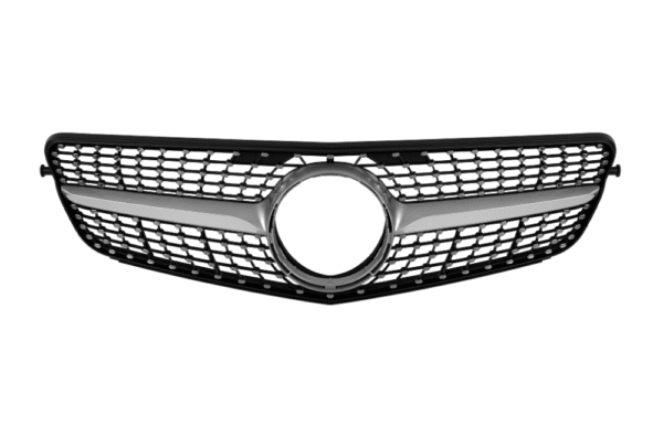 Хром/сива диамантена решетка за Mercedes C класа W204 седан, комби, купе 2007-2014