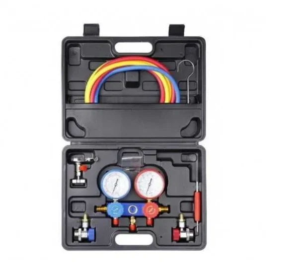 Комплект манометри за зареждане и тест на климатични системи STAHLMAYER