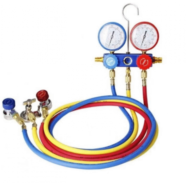 Комплект манометри за зареждане и тест на климатични системи STAHLMAYER