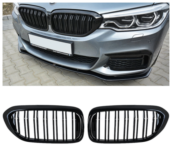 н Бъбреци за BMW G30 / G31 / G38 (2017+) Черен Гланц