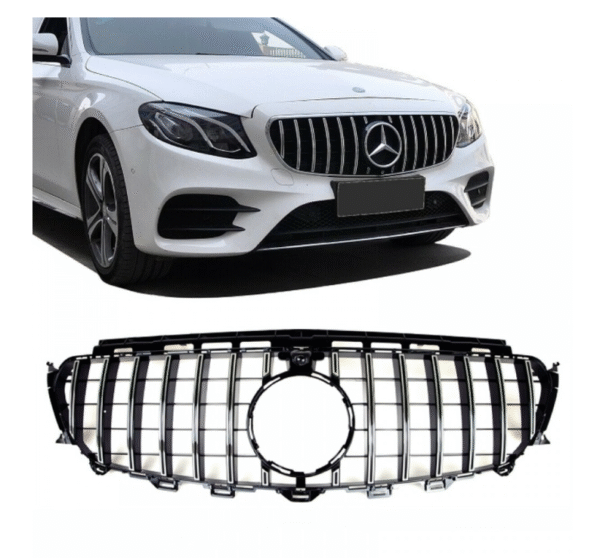 Хром/черна решетка тип GT за Mercedes E класа W213 седан, S213 комби, C238 купе, А238 кабрио