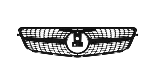 Хром/черна диамантена решетка за Mercedes C класа W204 седан, комби, купе 2007-2014