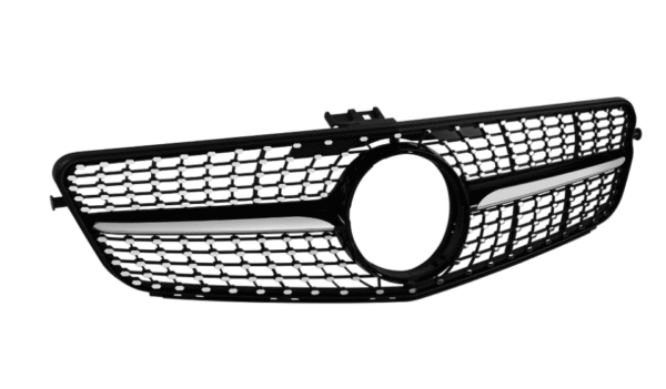 Хром/черна диамантена решетка за Mercedes C класа W204 седан, комби, купе 2007-2014