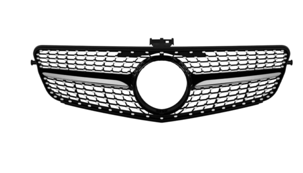 Хром/черна диамантена решетка за Mercedes C класа W204 седан, комби, купе 2007-2014