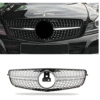 Хром/сива диамантена решетка за Mercedes C класа W204 седан, комби, купе 2007-2014