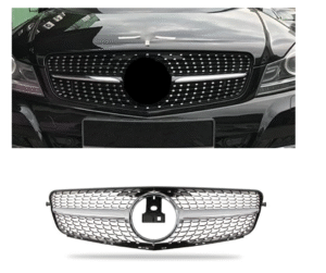 ре Хром/сива диамантена решетка за Mercedes C класа W204 седан, комби, купе 2007-2014