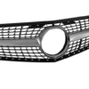 Хром/сива диамантена решетка за Mercedes C класа W204 седан, комби, купе 2007-2014