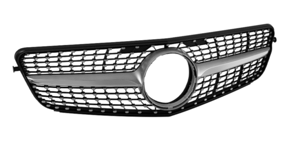 Хром/сива диамантена решетка за Mercedes C класа W204 седан, комби, купе 2007-2014