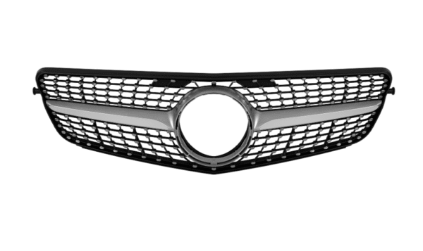 Хром/сива диамантена решетка за Mercedes C класа W204 седан, комби, купе 2007-2014