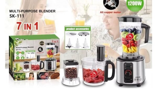 ро1 Мултифункционален кухненски робот 7-в-1 SOKANY SK-111 – 1200W