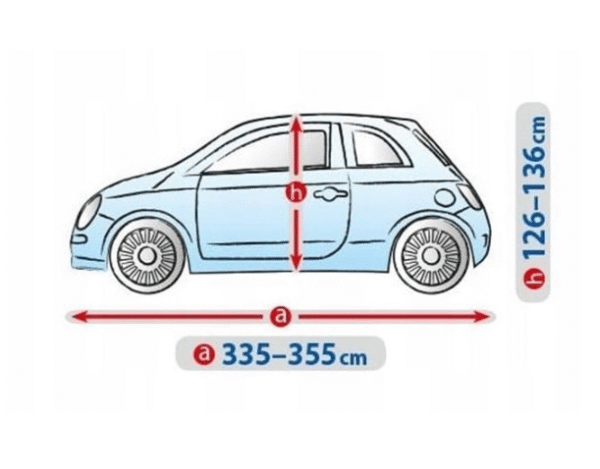 Покривало Kegel серия Mobile размер S3 сиво за хечбек